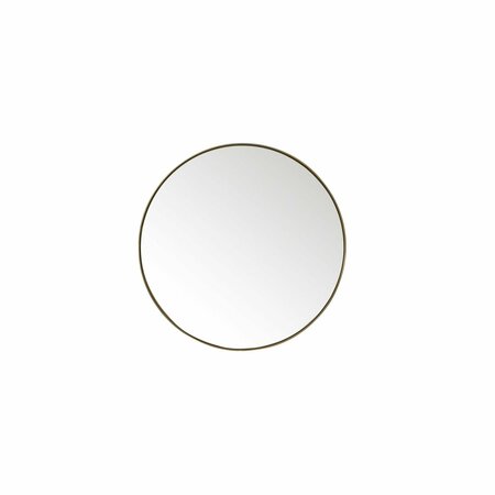 JAMES MARTIN VANITIES Rohe 30in Round Mirror, Champagne Brass 715-MR30-CB